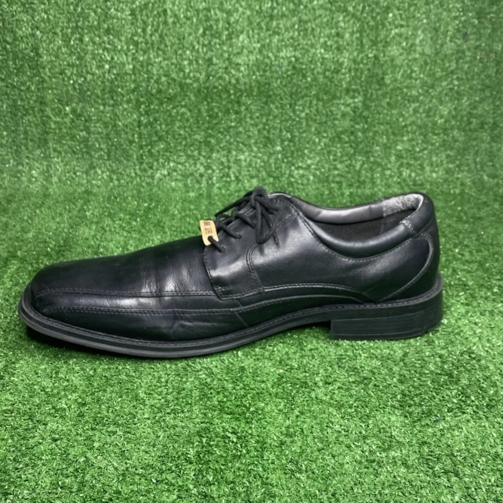 Dockers Men’s Perspective Black‎ Lace Up Leather Casual Shoes Black Size 14